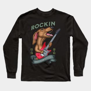 Rockin The Doxie Life Long Sleeve T-Shirt